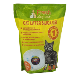 Силиконова тоалетна за котки Fresh Cat Силика гел - Лавандула 3.6 л | Зоомагазин "Daneni"